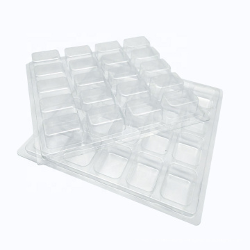 Customized clamshell plastic box for chocolates, cookies